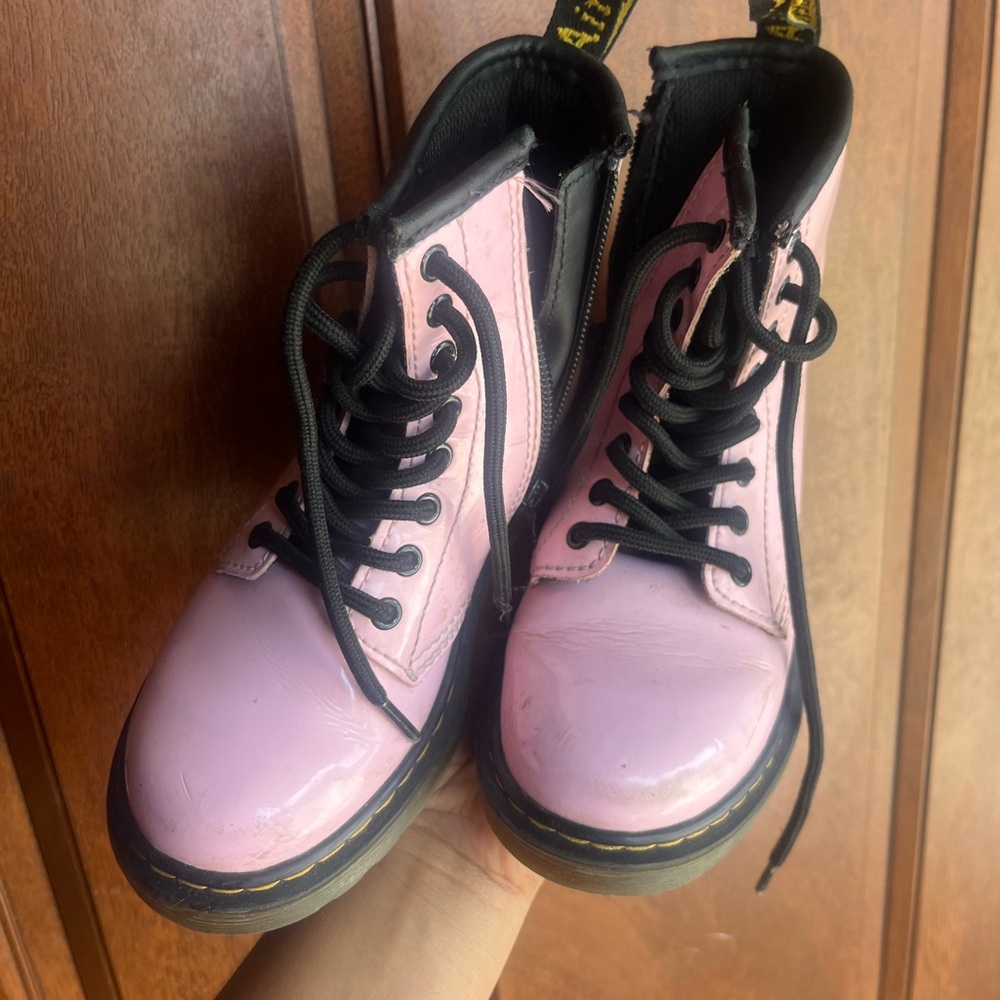 Dr. Martens Light Pink Combat Boots